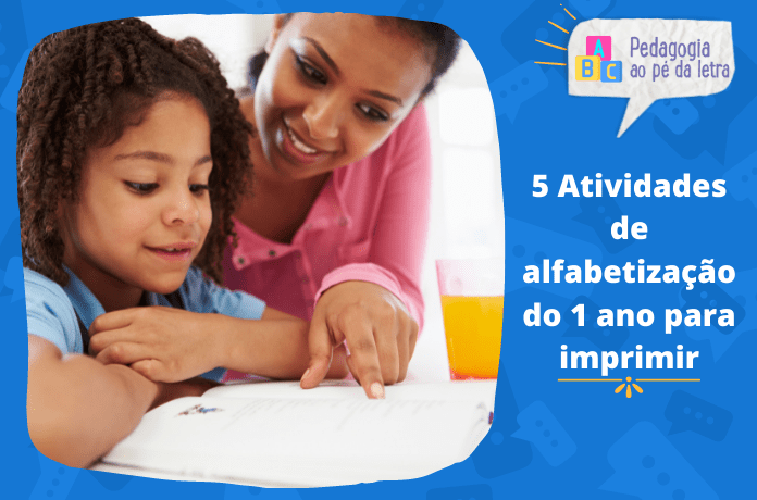 5 Atividades de alfabetização do 1° ano para imprimir