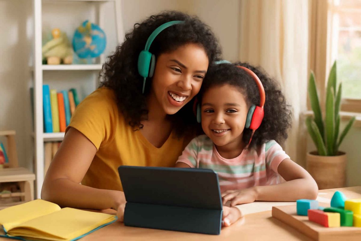 Como escolher e usar fones de ouvido infantis para potencializar o aprendizado de inglês em casa